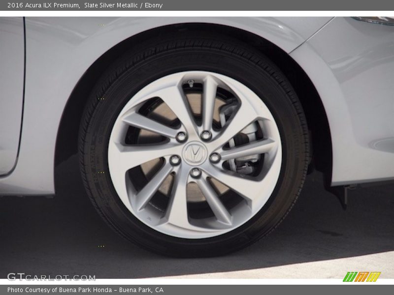 Slate Silver Metallic / Ebony 2016 Acura ILX Premium