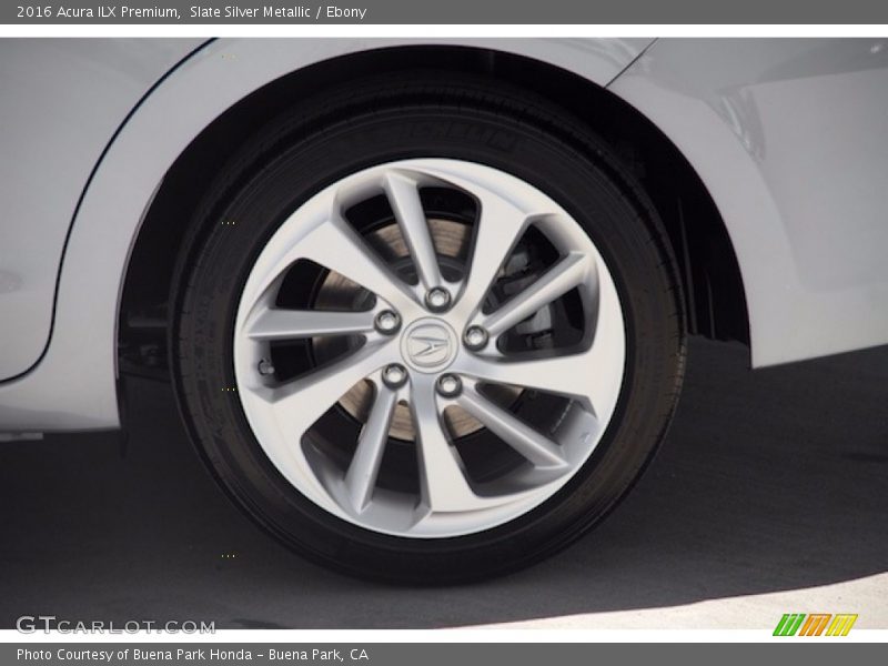 Slate Silver Metallic / Ebony 2016 Acura ILX Premium