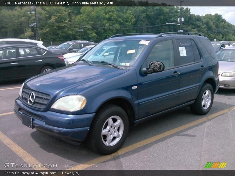 Orion Blue Metallic / Ash 2001 Mercedes-Benz ML 320 4Matic