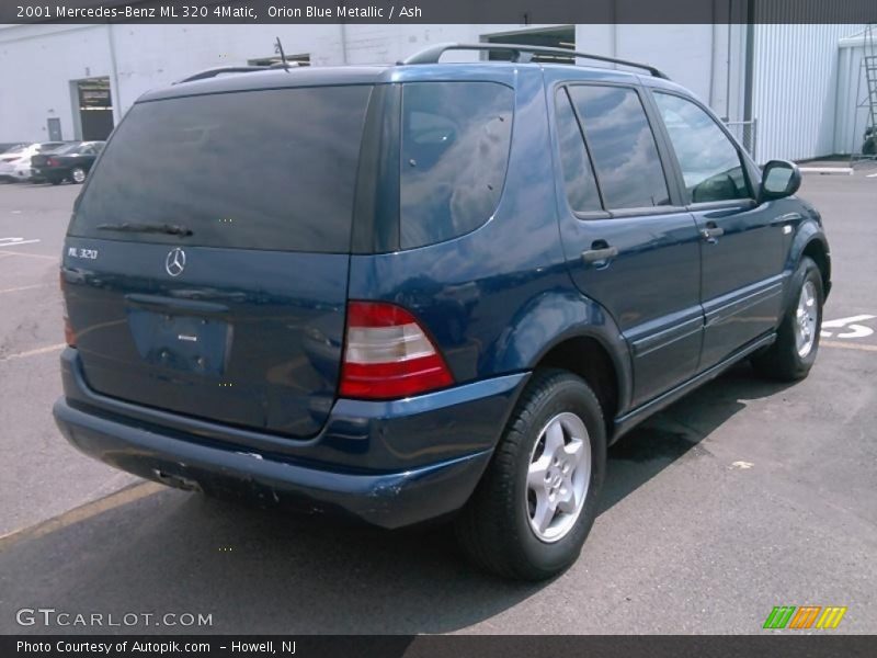 Orion Blue Metallic / Ash 2001 Mercedes-Benz ML 320 4Matic