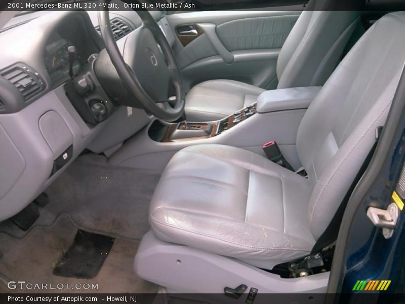 Orion Blue Metallic / Ash 2001 Mercedes-Benz ML 320 4Matic