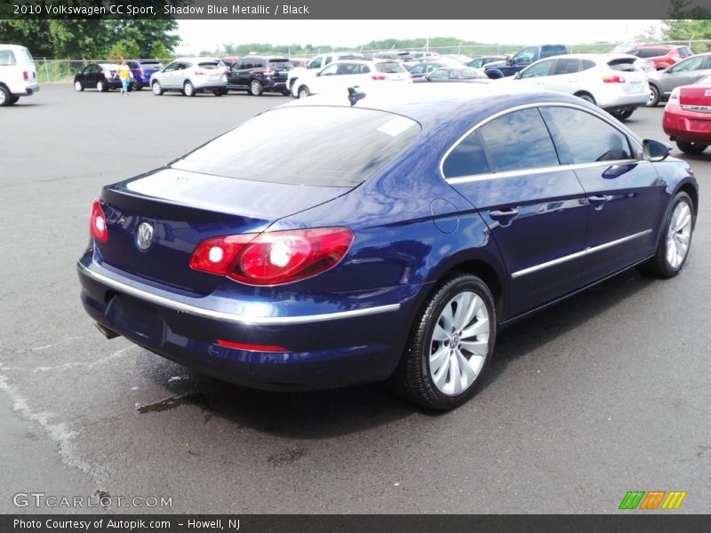 Shadow Blue Metallic / Black 2010 Volkswagen CC Sport