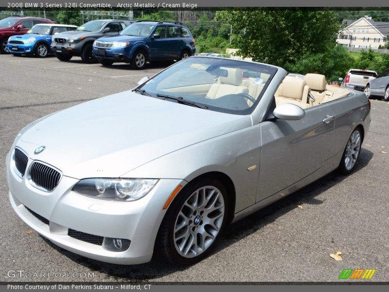 Arctic Metallic / Cream Beige 2008 BMW 3 Series 328i Convertible