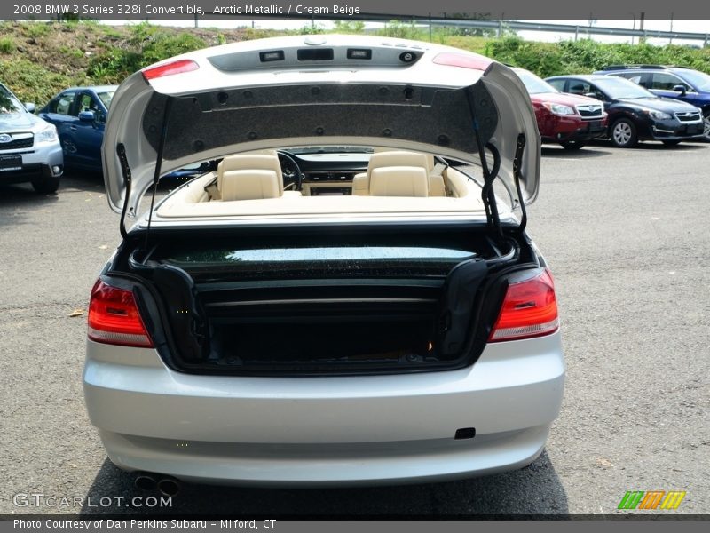Arctic Metallic / Cream Beige 2008 BMW 3 Series 328i Convertible