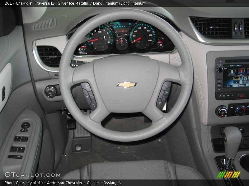 Silver Ice Metallic / Dark Titanium/Light Titanium 2017 Chevrolet Traverse LS
