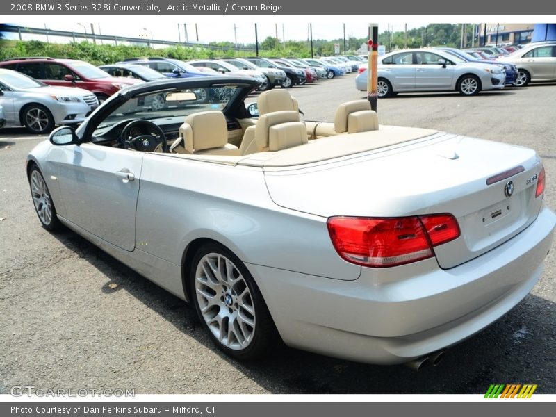 Arctic Metallic / Cream Beige 2008 BMW 3 Series 328i Convertible