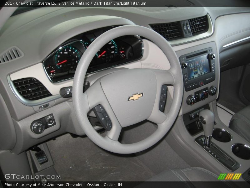 Silver Ice Metallic / Dark Titanium/Light Titanium 2017 Chevrolet Traverse LS