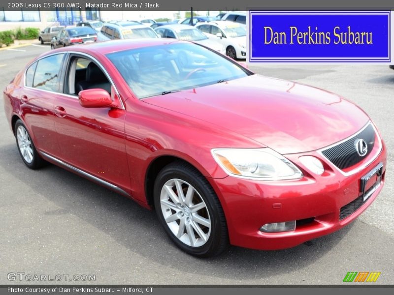 Matador Red Mica / Black 2006 Lexus GS 300 AWD