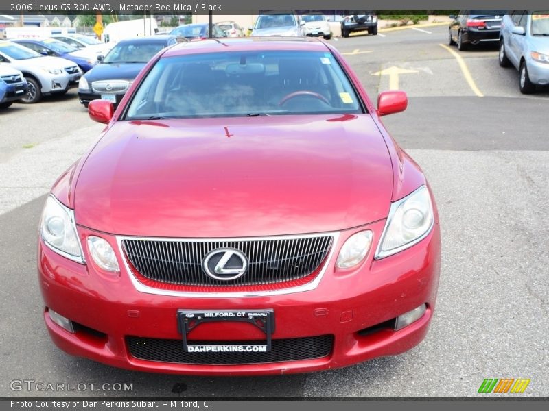 Matador Red Mica / Black 2006 Lexus GS 300 AWD