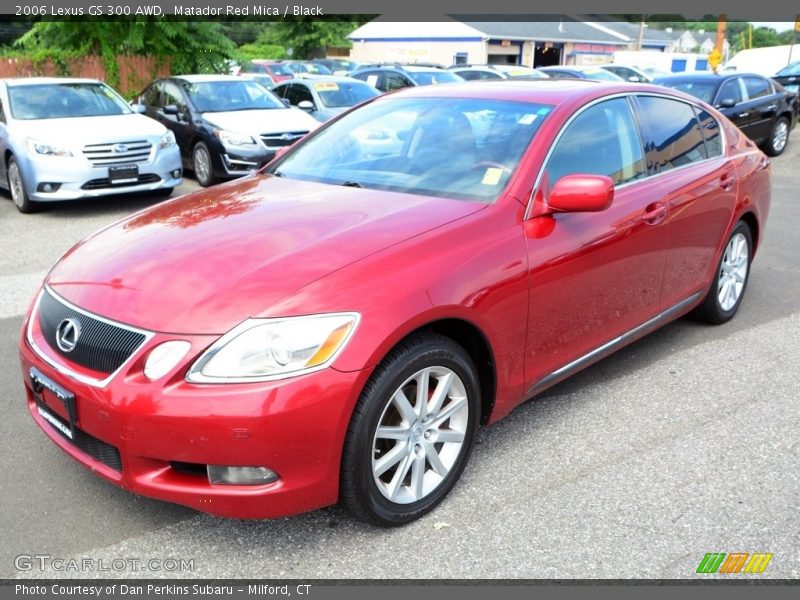 Matador Red Mica / Black 2006 Lexus GS 300 AWD