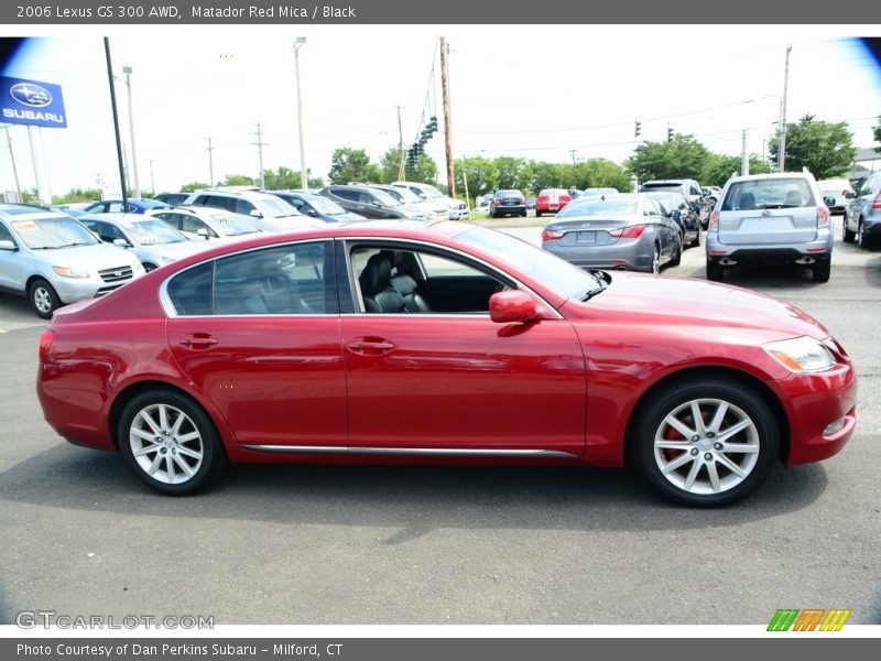 Matador Red Mica / Black 2006 Lexus GS 300 AWD