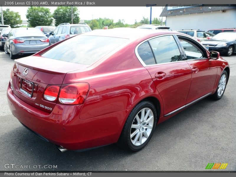 Matador Red Mica / Black 2006 Lexus GS 300 AWD