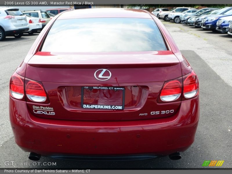 Matador Red Mica / Black 2006 Lexus GS 300 AWD