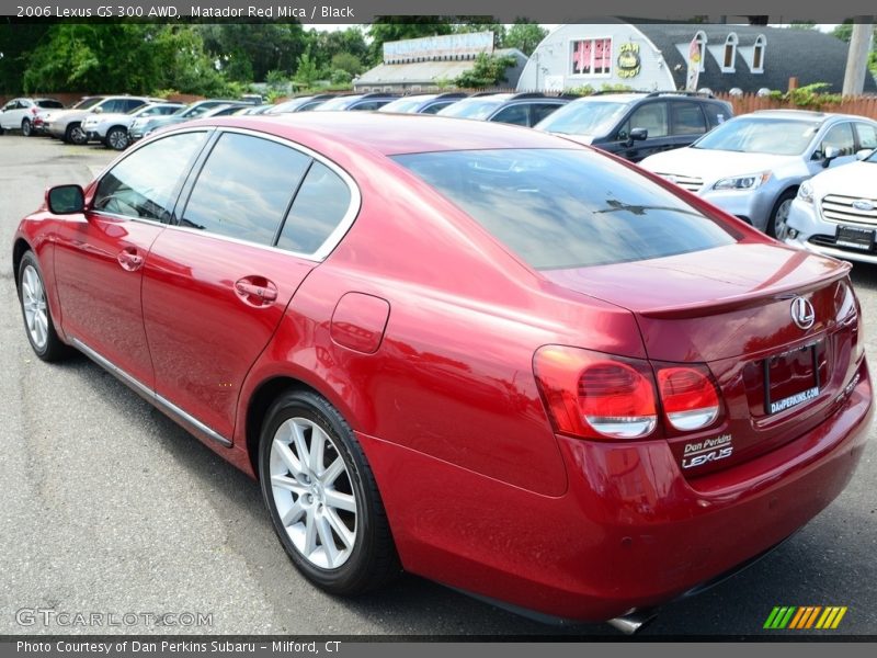 Matador Red Mica / Black 2006 Lexus GS 300 AWD