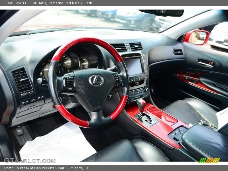 Matador Red Mica / Black 2006 Lexus GS 300 AWD