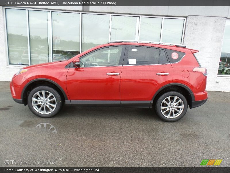 Barcelona Red Metallic / Nutmeg 2016 Toyota RAV4 Limited AWD