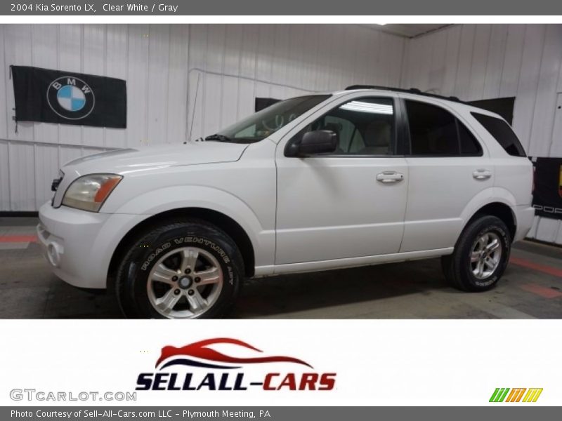 Clear White / Gray 2004 Kia Sorento LX