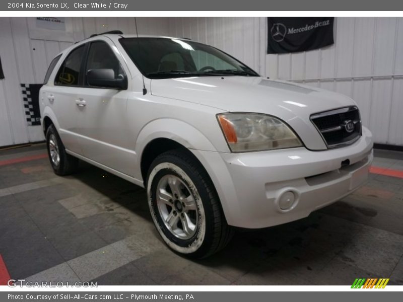 Clear White / Gray 2004 Kia Sorento LX