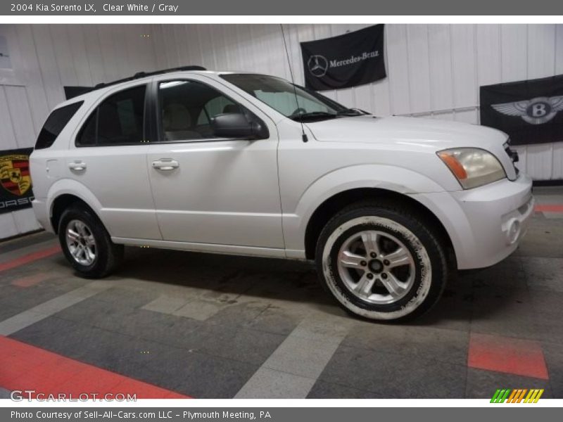 Clear White / Gray 2004 Kia Sorento LX