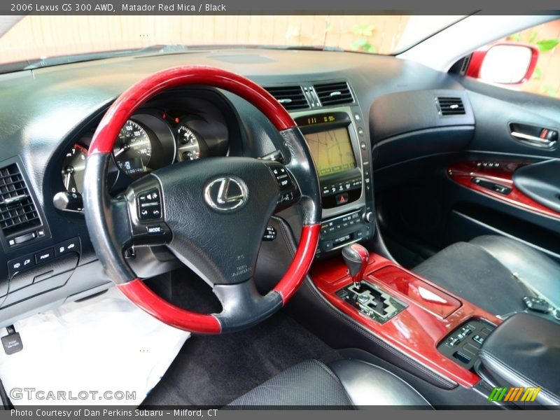 Matador Red Mica / Black 2006 Lexus GS 300 AWD