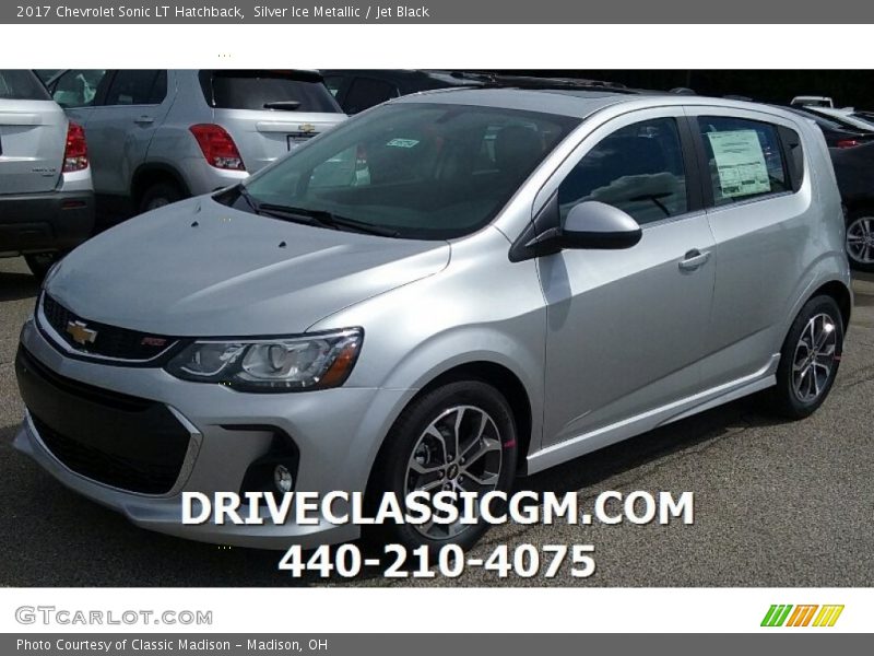 Silver Ice Metallic / Jet Black 2017 Chevrolet Sonic LT Hatchback