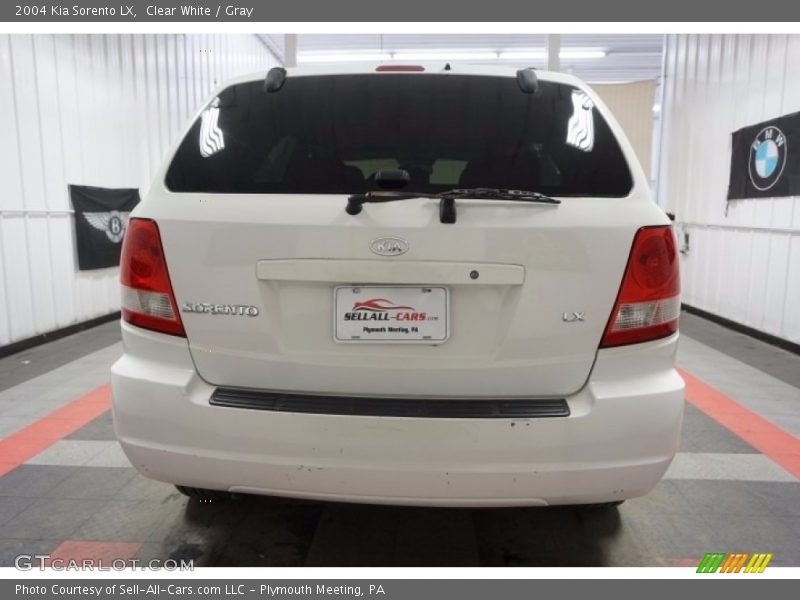 Clear White / Gray 2004 Kia Sorento LX