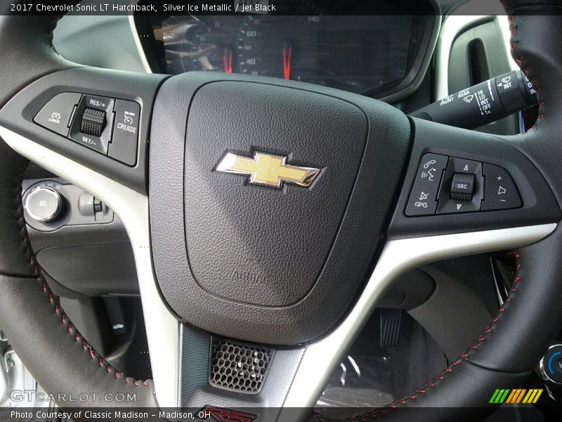 Silver Ice Metallic / Jet Black 2017 Chevrolet Sonic LT Hatchback