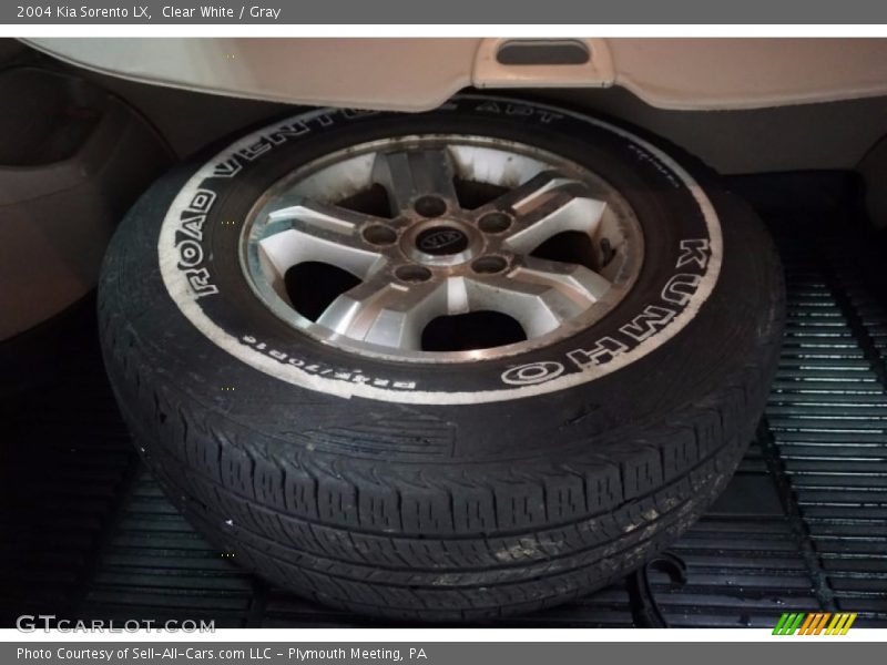 Clear White / Gray 2004 Kia Sorento LX