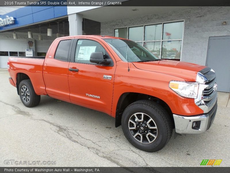 Inferno Orange / Graphite 2016 Toyota Tundra SR5 Double Cab 4x4