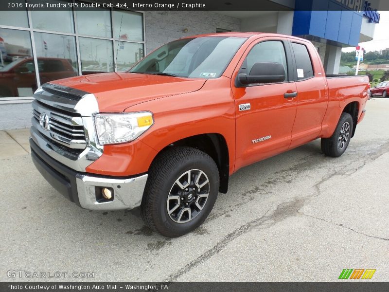 Inferno Orange / Graphite 2016 Toyota Tundra SR5 Double Cab 4x4