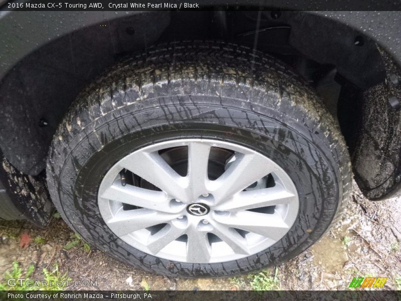 Crystal White Pearl Mica / Black 2016 Mazda CX-5 Touring AWD