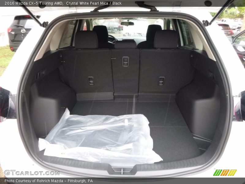 Crystal White Pearl Mica / Black 2016 Mazda CX-5 Touring AWD