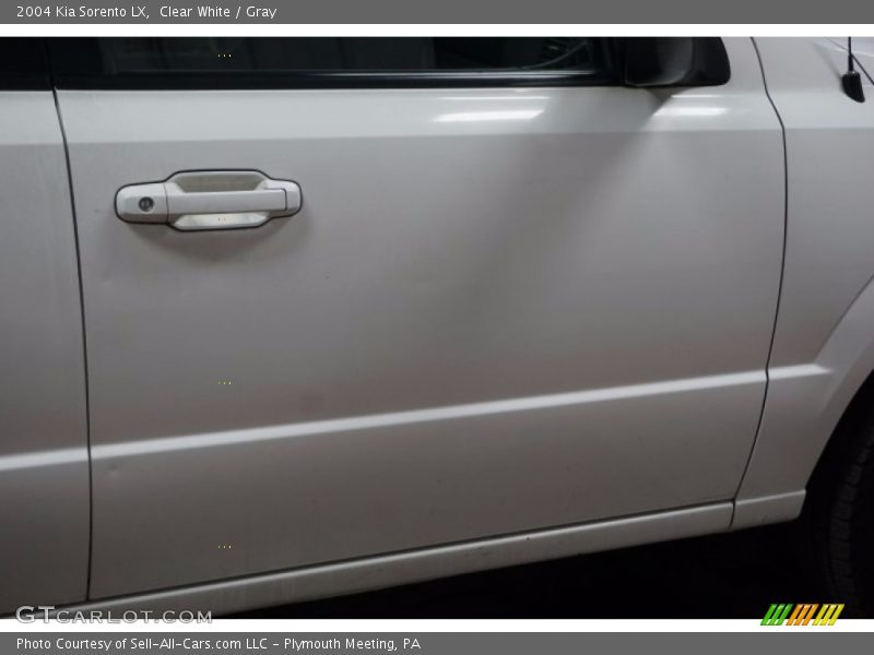 Clear White / Gray 2004 Kia Sorento LX