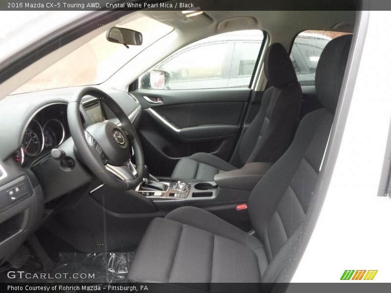 Crystal White Pearl Mica / Black 2016 Mazda CX-5 Touring AWD