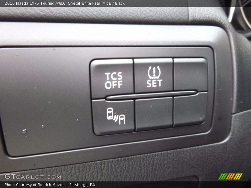 Crystal White Pearl Mica / Black 2016 Mazda CX-5 Touring AWD