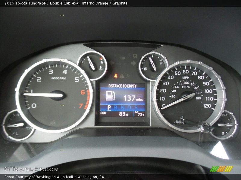  2016 Tundra SR5 Double Cab 4x4 SR5 Double Cab 4x4 Gauges