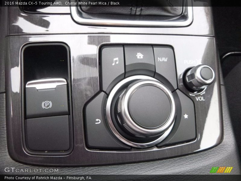 Crystal White Pearl Mica / Black 2016 Mazda CX-5 Touring AWD