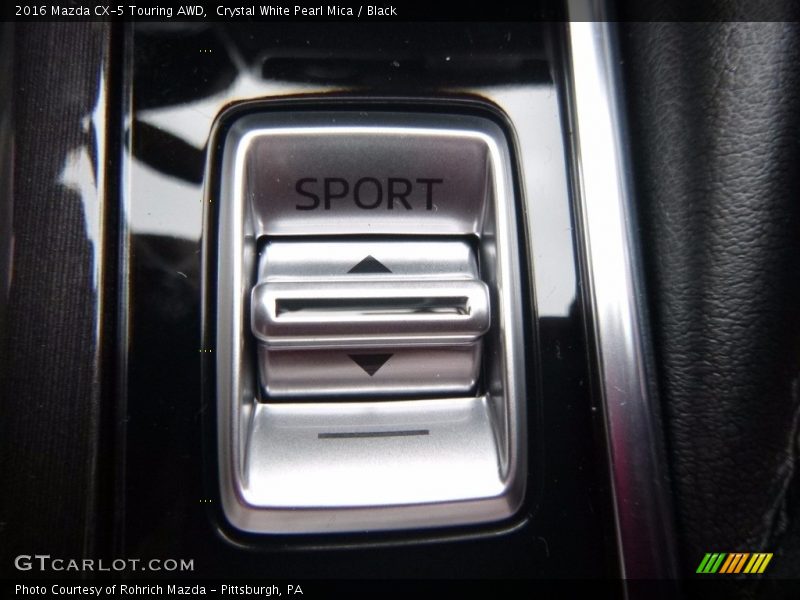 Crystal White Pearl Mica / Black 2016 Mazda CX-5 Touring AWD