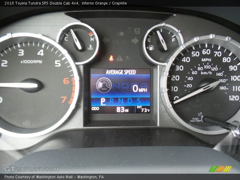 Inferno Orange / Graphite 2016 Toyota Tundra SR5 Double Cab 4x4