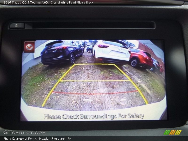 Crystal White Pearl Mica / Black 2016 Mazda CX-5 Touring AWD