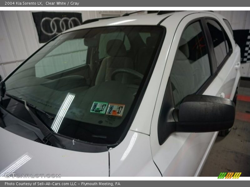 Clear White / Gray 2004 Kia Sorento LX