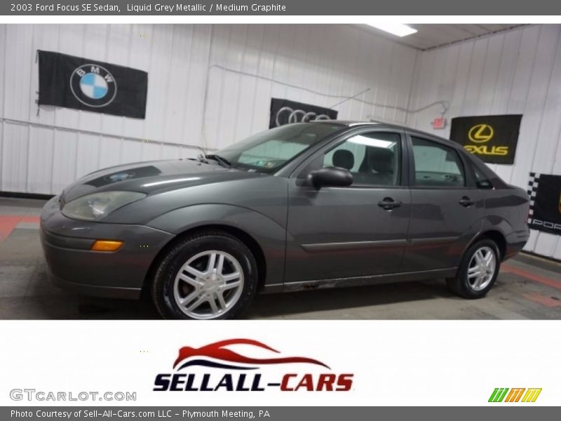 Liquid Grey Metallic / Medium Graphite 2003 Ford Focus SE Sedan