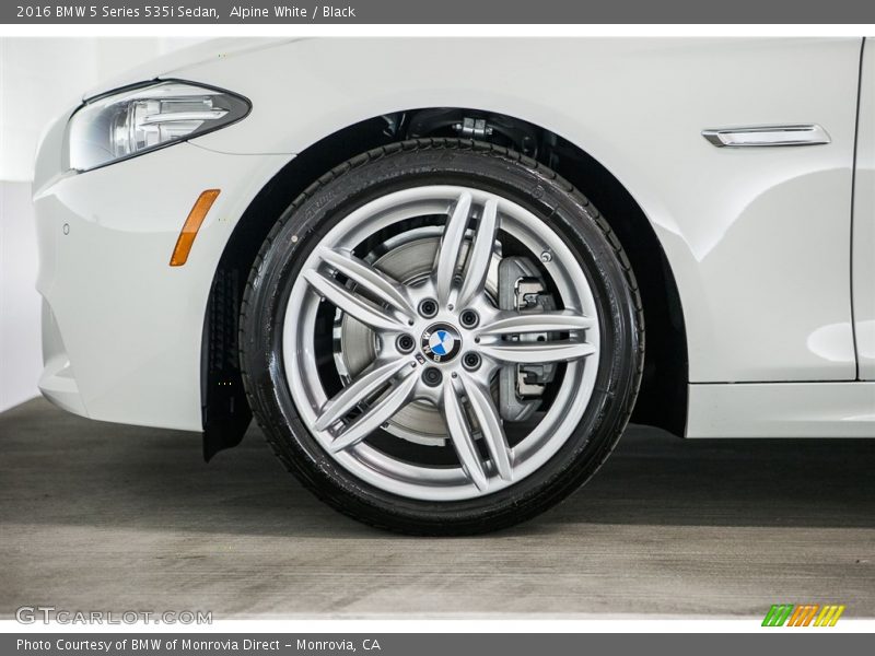 Alpine White / Black 2016 BMW 5 Series 535i Sedan