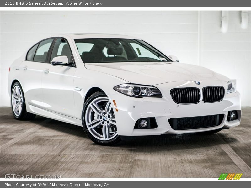 Alpine White / Black 2016 BMW 5 Series 535i Sedan