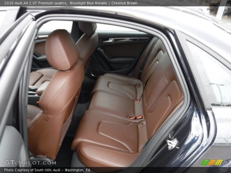 Moonlight Blue Metallic / Chestnut Brown 2016 Audi A4 2.0T Premium quattro