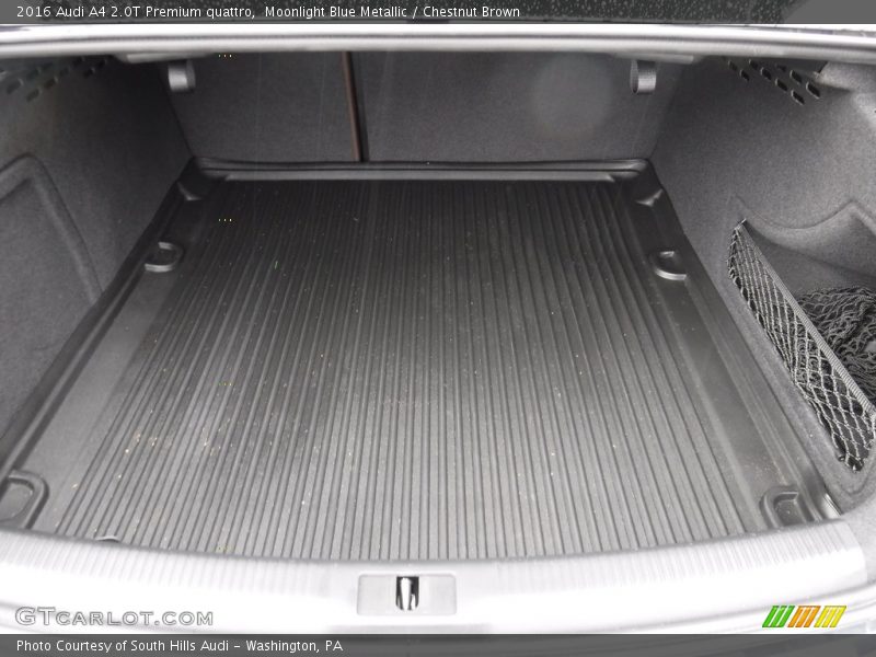 Moonlight Blue Metallic / Chestnut Brown 2016 Audi A4 2.0T Premium quattro