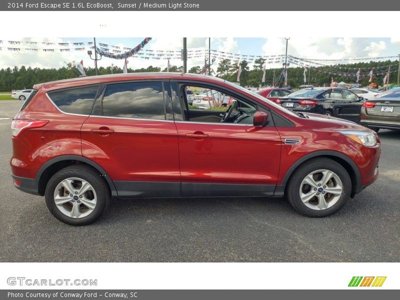 Sunset / Medium Light Stone 2014 Ford Escape SE 1.6L EcoBoost