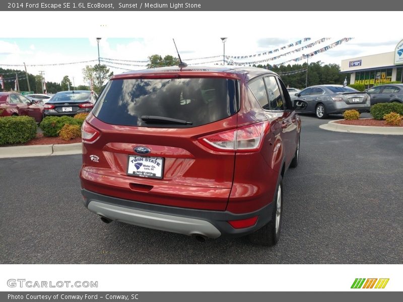 Sunset / Medium Light Stone 2014 Ford Escape SE 1.6L EcoBoost