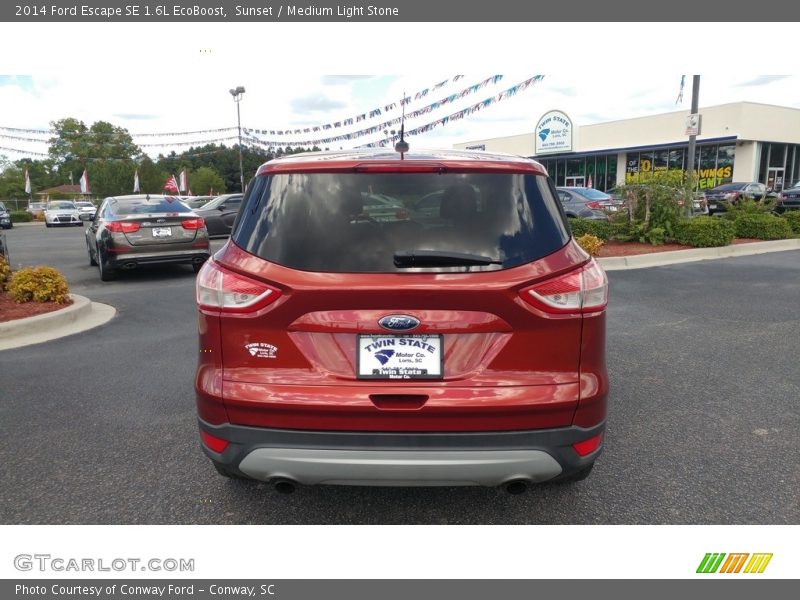 Sunset / Medium Light Stone 2014 Ford Escape SE 1.6L EcoBoost