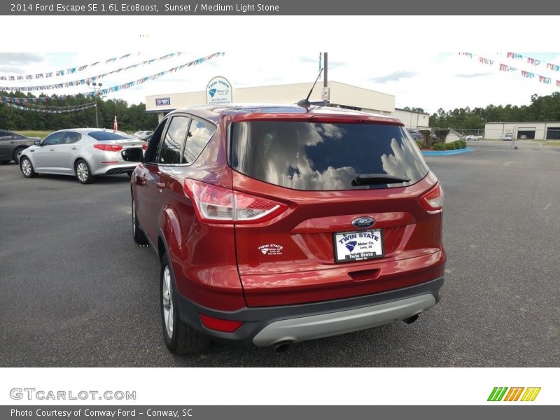 Sunset / Medium Light Stone 2014 Ford Escape SE 1.6L EcoBoost